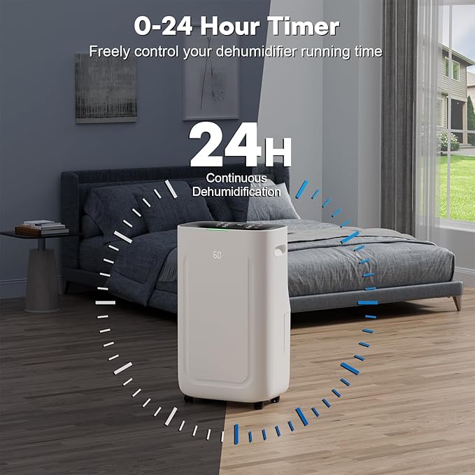 2025Upgraded 5000 Sq.Ft 80 Pint Dehumidifier - Image 5