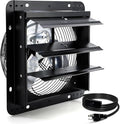 12 Inch Shutter Exhaust Fan, Wall Mount Attic Fan by Hipoilk