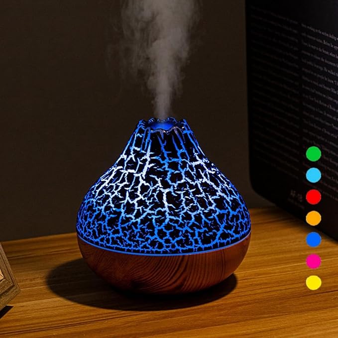 Mini Volcano Shape Humidifier, USB Personal Desktop Humidifier by MCOURASOY