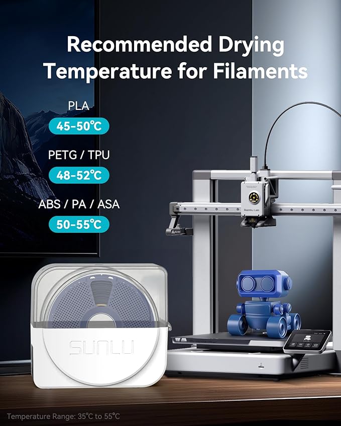 SUNLU Official Filament Dryer S1 Plus, Built-in Circulation Fan, 3D Printer - Image 6