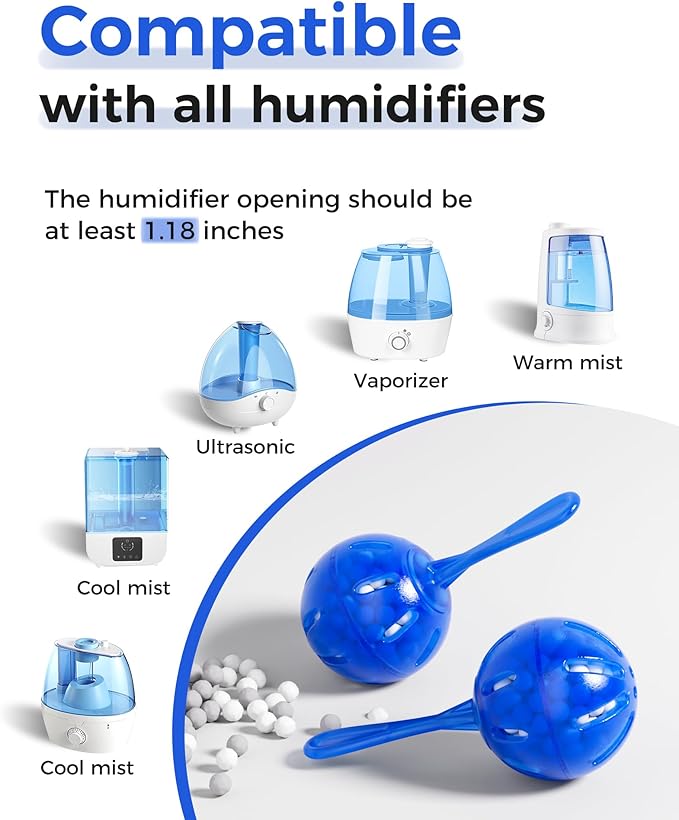 ZhenD 16 Pack Humidifier Cleaner Anti-Scale Balls: Stop White Dust, Extend - Image 4