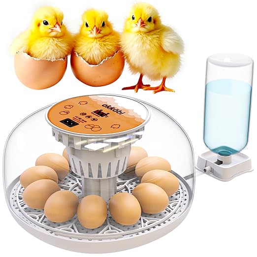 Okkobi M12 Egg Incubator with Automatic Turner and Humidity Control by OKK%C3%96BI