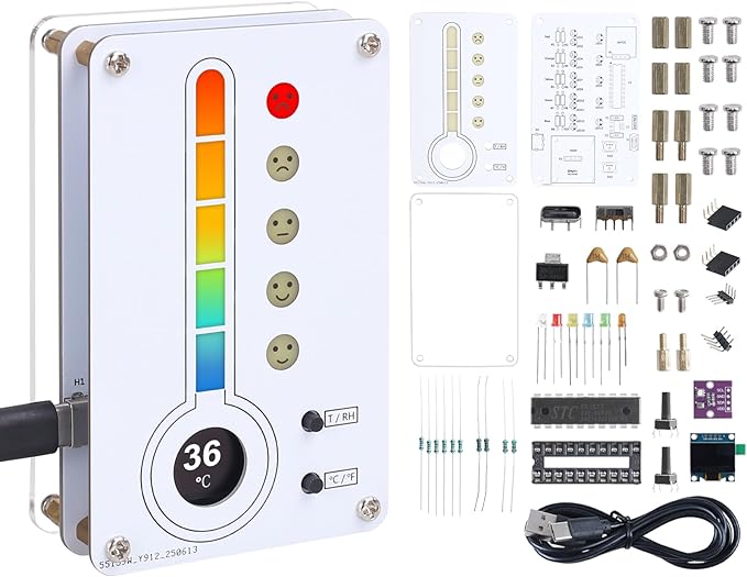 Soldering Project, ICSTATION Temperature and Humidity Meter Soldering Practice by Icstation-IS