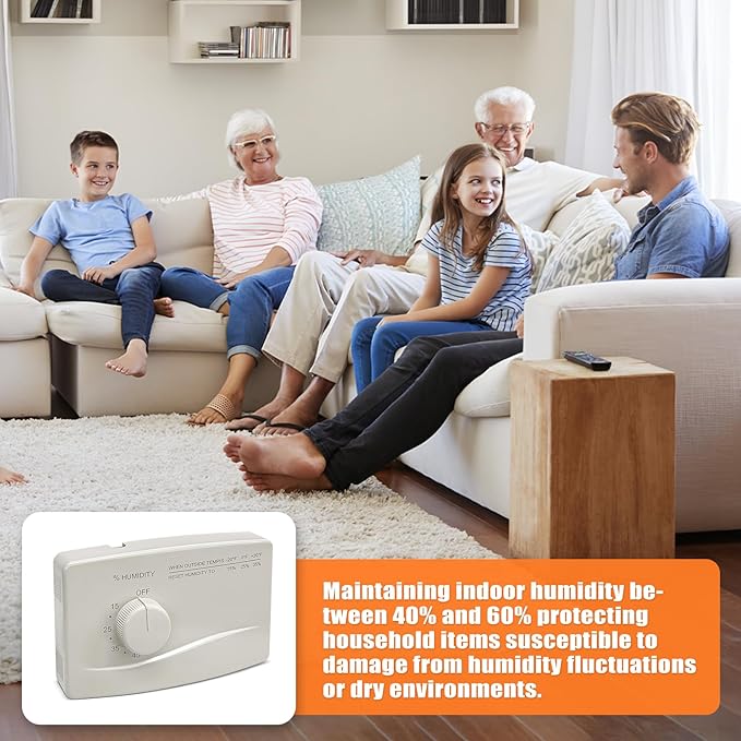 4655 Wall Mounted Humidifier Control Humidistat, Manual Humidistat Digital - Image 5