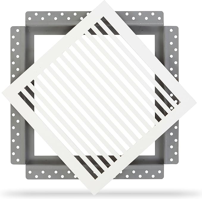 SilhouEase SE12 Magnetic Exhaust Fan Cover & Removable Return Vent, Flush Mount by LuxairyVents