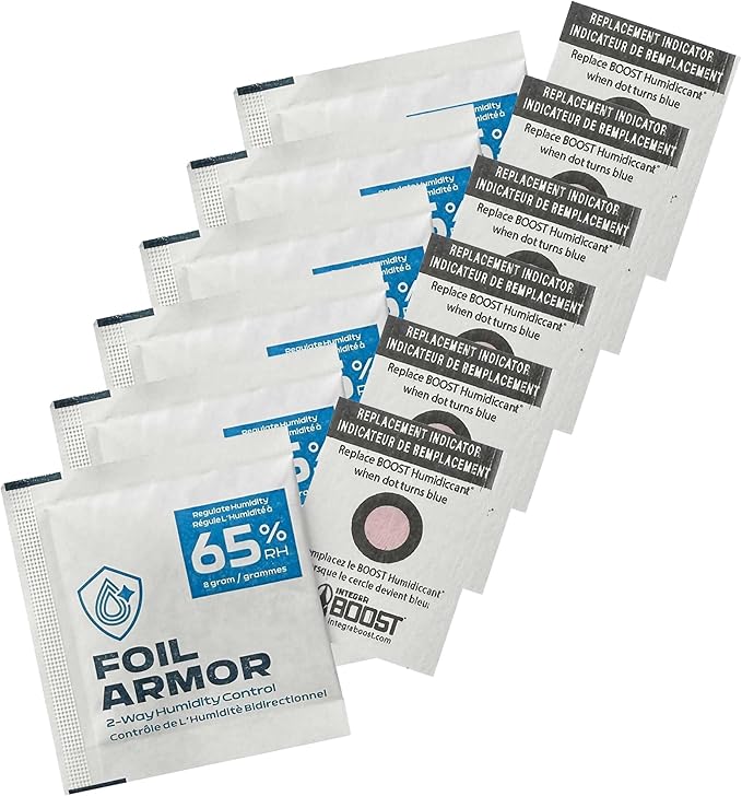 65% RH, 2-Way Humidity Control Packs by FoilArmor