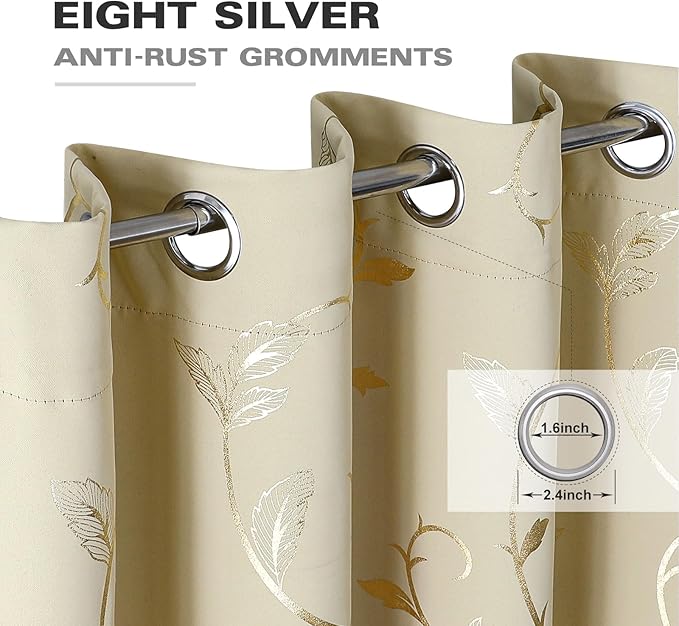 BUHUA Blackout Small Window Curtains - Image 3