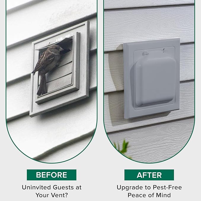 NO-PEST VENT, Exclusive Dual Door Dryer Vent Cover Outdoor 4 inch - Image 5