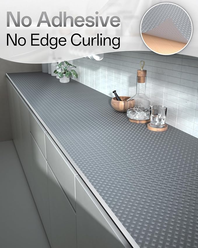 Shelf and Drawer Liner for Kitchen Cabinet, Non-Adhesive 18in x 360in - Image 4