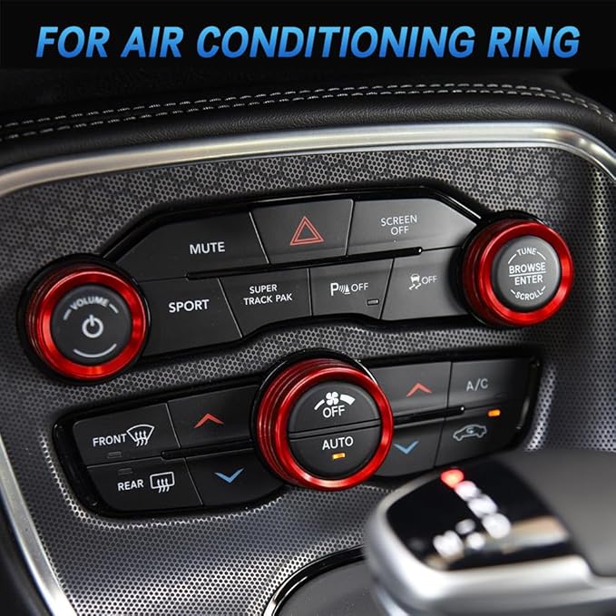 3PCS Air Conditioner Switch Button Knob Cover, Auto Accessories Climate Control - Image 2