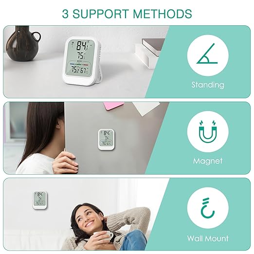 ORIA Digital Thermometer Hygrometer, Wireless Indoor Outdoor Thermometer - Image 5