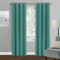 MYSKY HOME Teal Blackout Curtains 80 Inch Long by MYSKYHOME