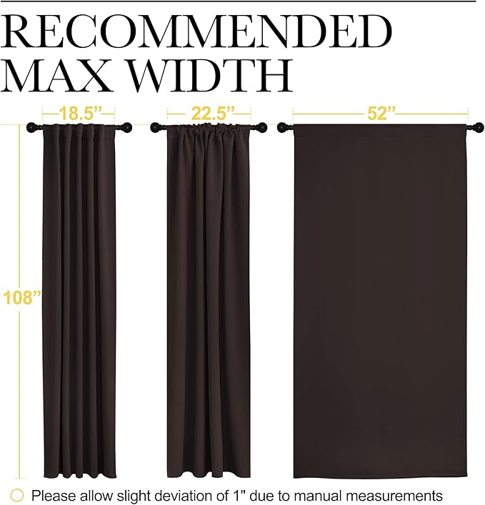 NICETOWN Window Curtains Blackout Panels - Image 7