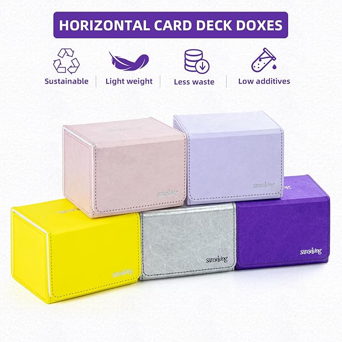 Magic Card Deck Box for MTG Single Deck Card Box fits 100+ TCG Sleeved Cards - Image 6