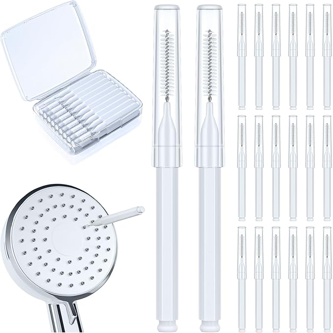 Shower Head Cleaning Brush for Small Hole, Showerhead Cleaning Brushes Picks by Lumkew