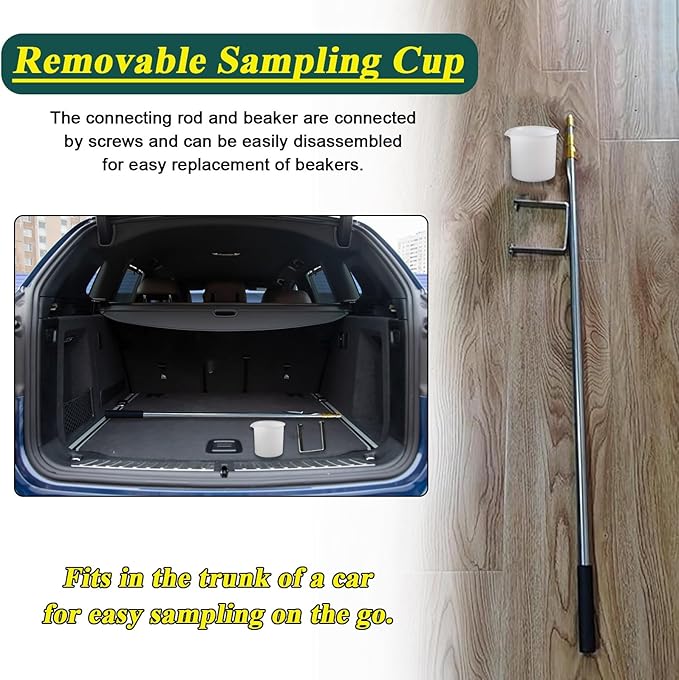 Telescopic Water Sampler with Swivel Pole and Removable Cup - Image 7