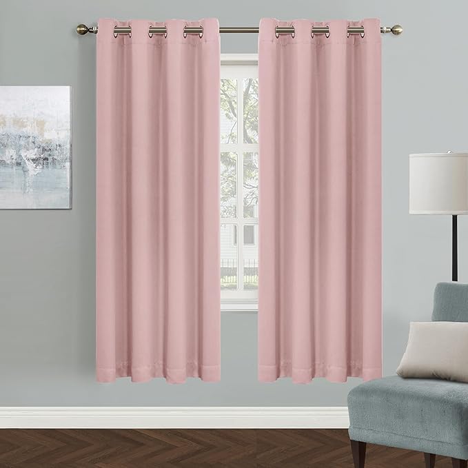 MYSKY HOME Pink Door Curtains for Doorway Closet Curtain for Living Room - Image 8