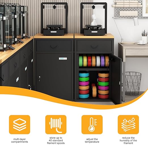 Dual-Door Dry Cabinet Holds 40 Rolls - Image 5