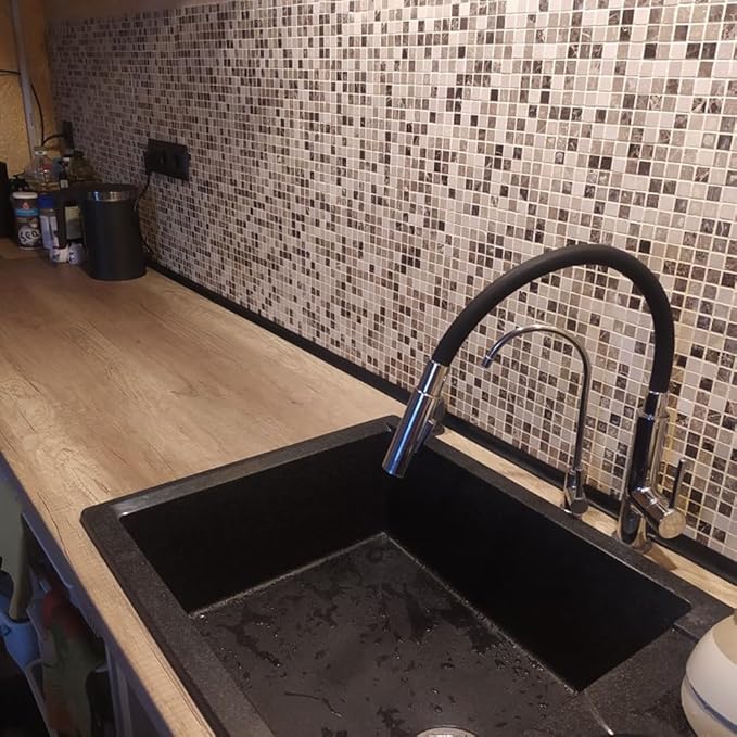 Water Guard for Kitchen Sink，Silicone Rubber Kitchen Splash Guard, Corner Water - Image 2