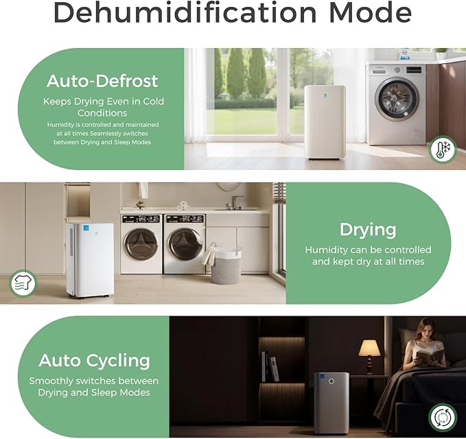 Ukoke 32 Pint Dehumidifier for 1750 Sq. Ft – Energy Star Most Efficient - Image 4