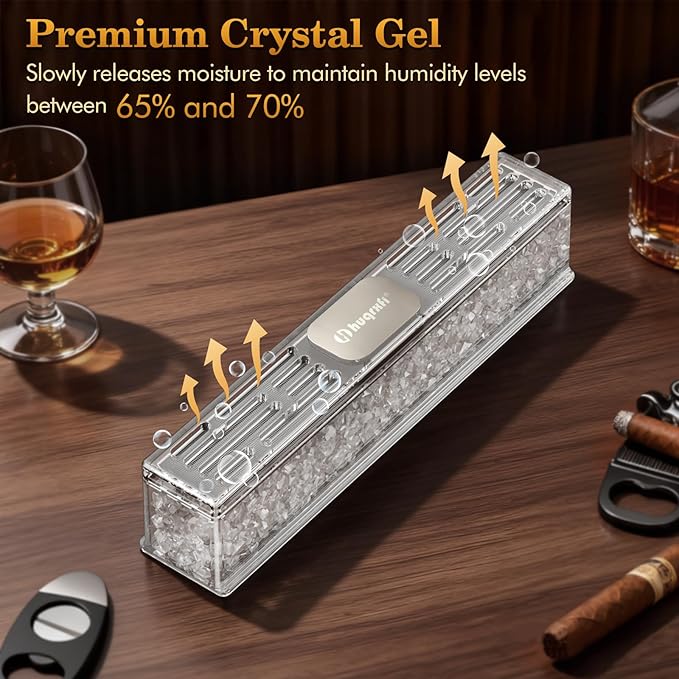 Pre-Filled Cigar Humidifier – Ready-to-Use Crystal Gel Humidifier, Cigar - Image 4