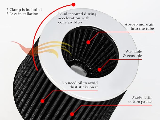 Rtunes Racing Short Ram Air Intake Kit + Filter Combo BLUE Compatible - Image 6