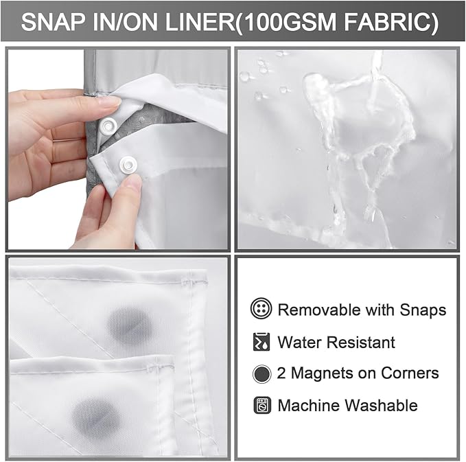 Snap-in Fabric Replacement Liner 71" W x 61" L, - Image 5