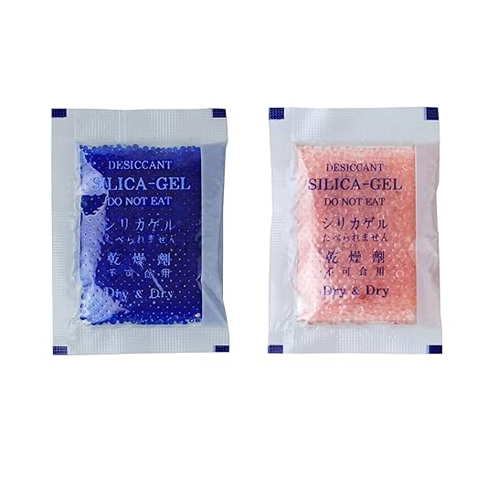 Dry & Dry 5 Gram Blue Indicating Silica Gel Packets Desiccants Silica Gel by DryDry