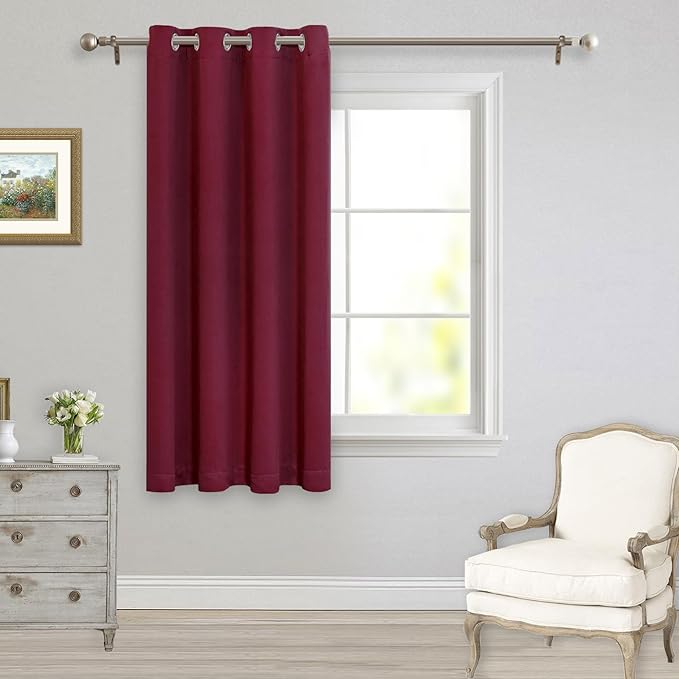 MYSKY HOME Burgundy Blackout Curtains - Image 6