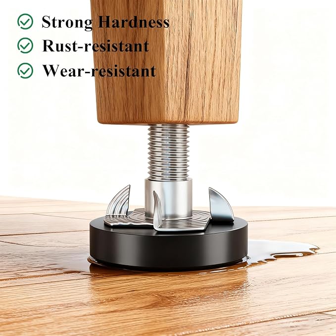 Adjustable Leveling Feet: T-Nuts & Floor Protectors, Chairs on - Image 3