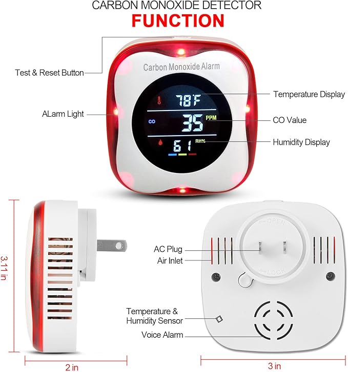 Plug-in Carbon Monoxide Detector - Image 2