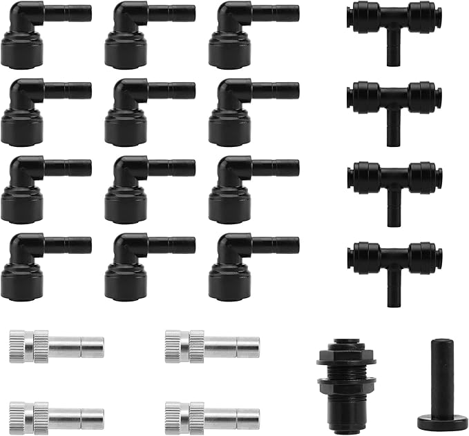 CozyCabin 4-Heads Reptile Mister Nozzles, 1/4'' Reptile Spray Nozzle 360 Degree - Image 6