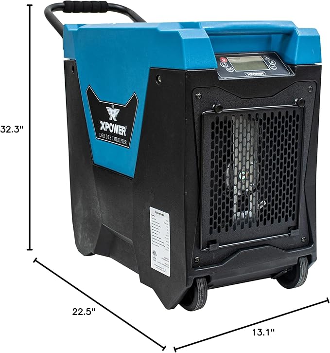 XPOWER XD-85L2 145-Pint LGR Commercial Dehumidifier - Image 7