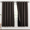 NICETOWN 100% Blackout Window Curtain Panels, 2 Pieces, 62-inch Wide Per Panel by NICETOWN