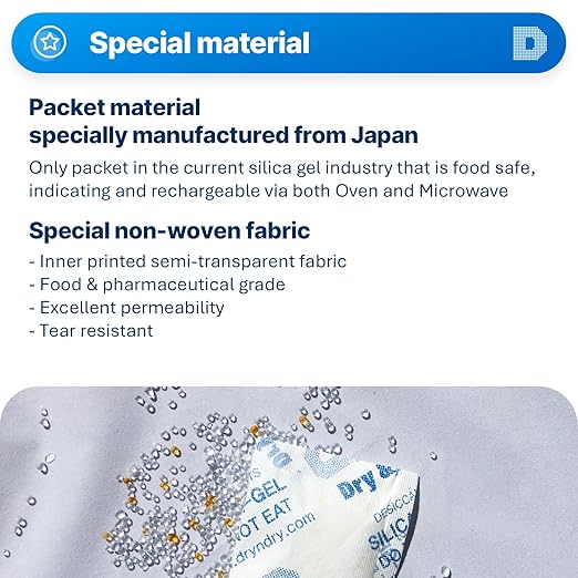 Dry & Dry 20 Gram Orange Indicating Mixed Silica Gel Packets - Image 2