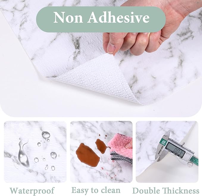 Drawer and Shelf Liner for Kitchen Cabinet Non Slip Waterproof Shelf Paper Non - Image 2