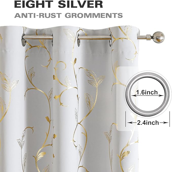 BUHUA Blackout Curtains 84 Inches Length, Thermal Curtain - Image 3