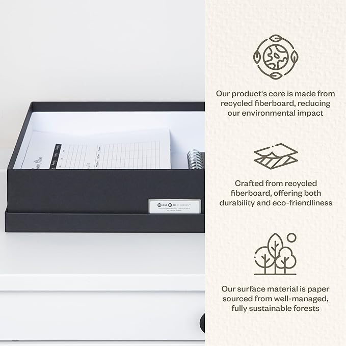Bigso Sverker Fiberboard Legal and Art Storage Box - Image 6