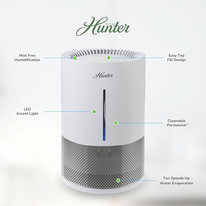HHE150 Hunter Aspire 4.8L Evaporative Humidifier - Image 2