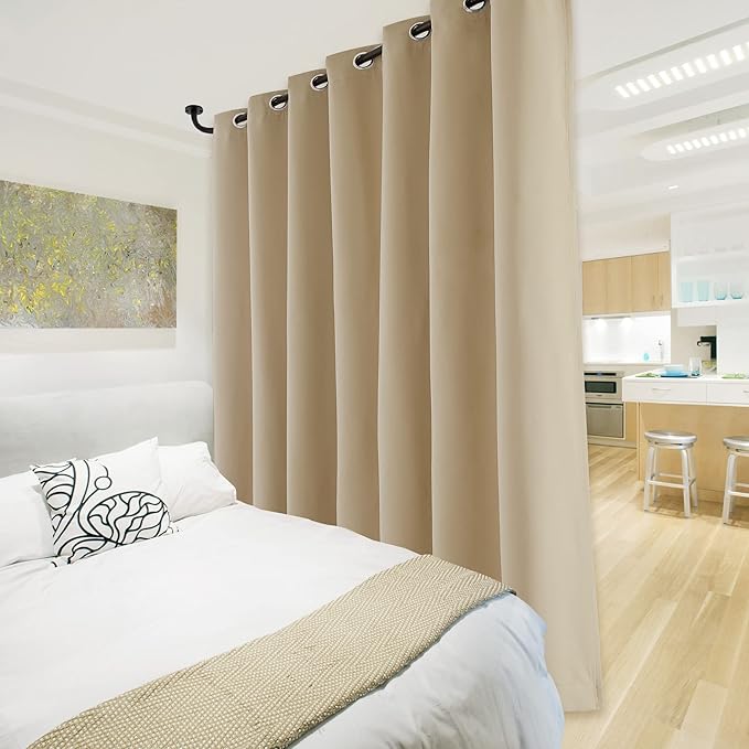 NICETOWN Thermal Insulated 100% Blackout Curtains, Noise Reducing Performance - Image 7