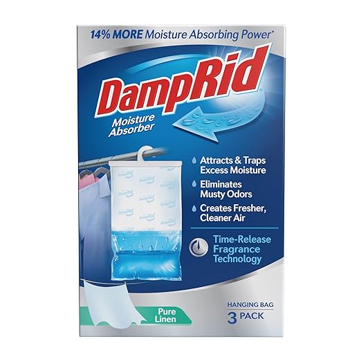 DampRid Pure Linen Hanging Moisture Absorber, 16 oz., Cleaner Air by DampRid