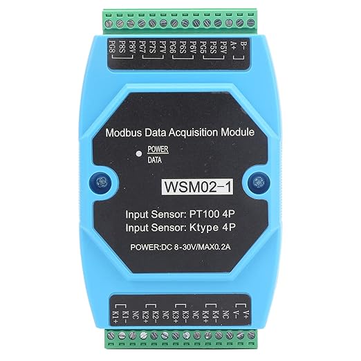 Temperature Data Acquisition Module 4PT100 4KType WSM02 1 Industrial Grade High by Unknown