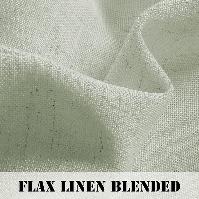 H.VERSAILTEX Linen Curtains Elegant Natural Linen Blended Curtains Energy - Image 4