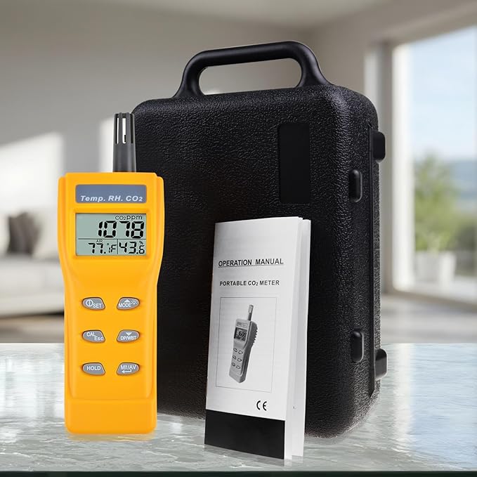 CO2 Meter Portable CO2 Detector Digital CO2 Monitor - Image 9