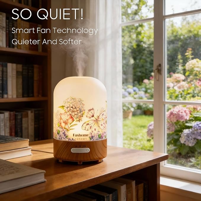 Essential Oil Diffuser Hand Blown Glass, 100ml Small Aromatherapy Diffuser - Image 4