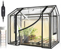 Bstrip Indoor Greenhouse with Grow Light, Mini EVA Tent with PE Base Mat by Bstrip