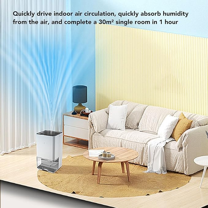Dehumidifier for Home, 40W 1.2L Water Tank Precise Sensor Auto Stop Dehumidifier - Image 4