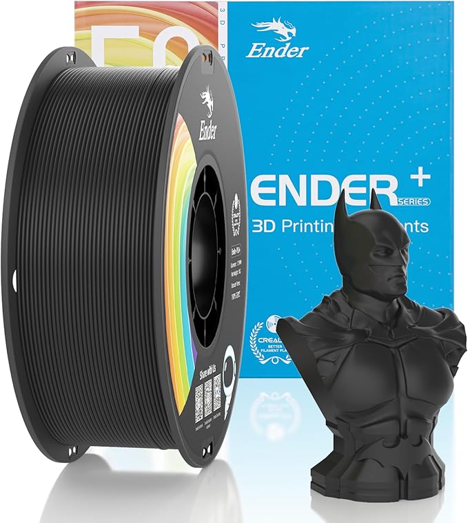 Official Creality PLA Filament Pro Black, 1.75mm 3D Printer Filament, Ender PLA by Creality