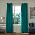 ChadMade Blackout Lined Premium Velvet Curtain Everlade Teal 72Wx96L Inch by ChadMade