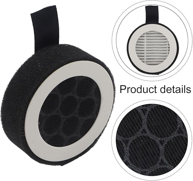 Activated Carbon Air Filter for PVC Pipes, Round HEPA Composite Filter Element - Image 2